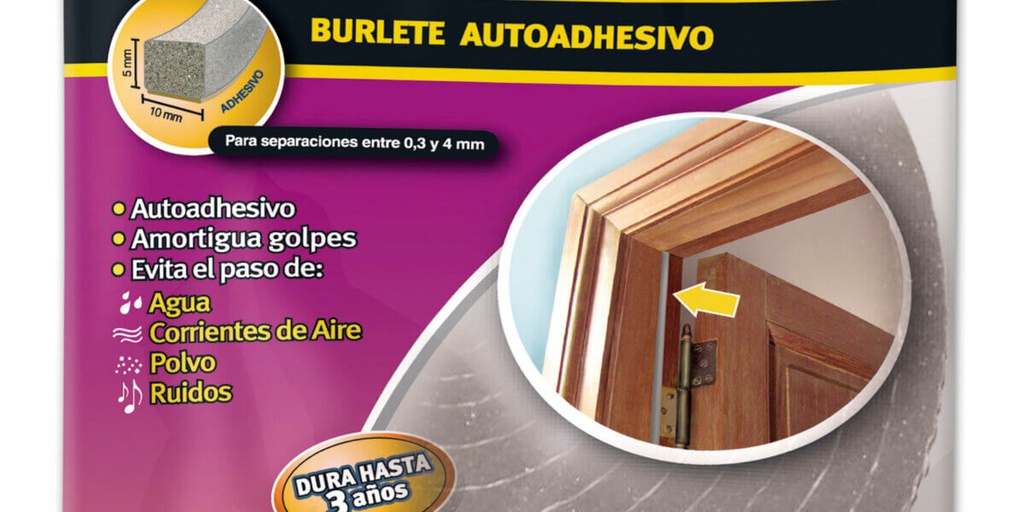 BURLETE DE ESPUMA X 5MTS