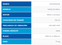 VIBROAPISONADOR MACROMAQ PS 80H C/MOTOR LONCIN 4 HP 4T