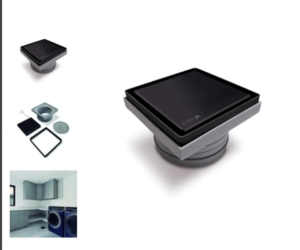 REJILLA PARA PILETA DE PATIO NEGRO