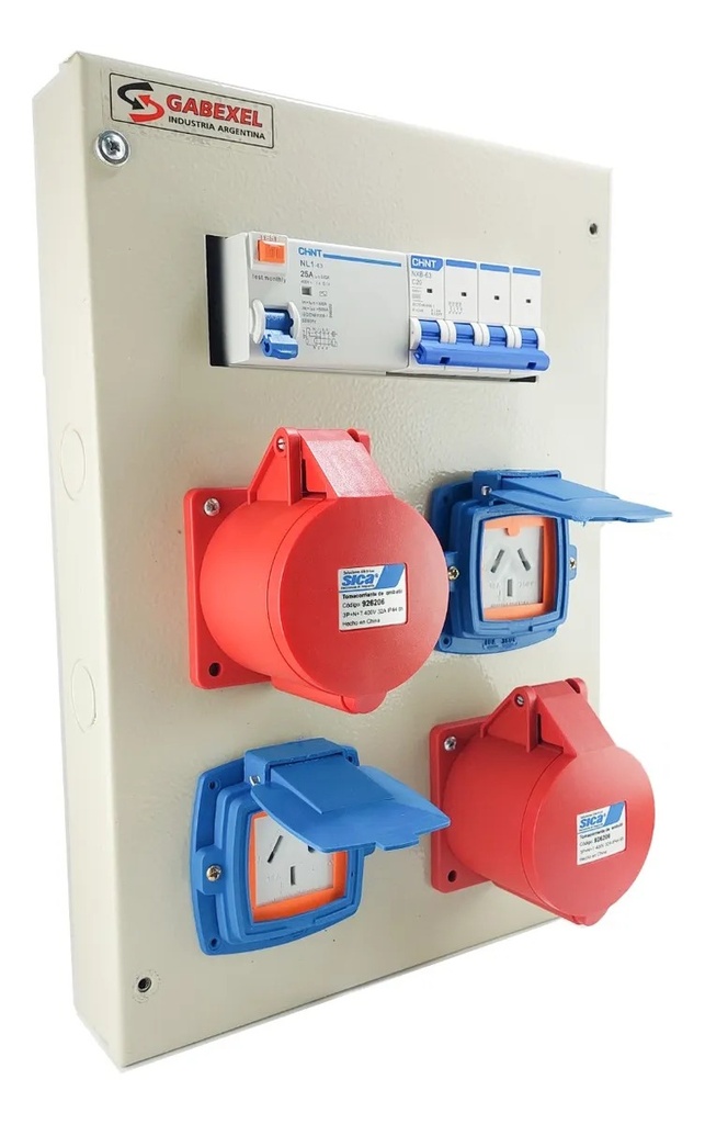 TABLERO CAJA DE OBRA ARMADO - 3 TRIFASICO + 3 MONOFASICO