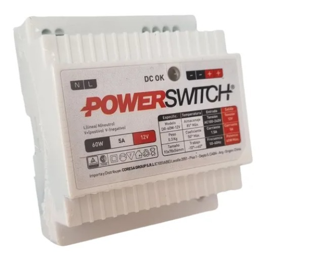 FUENTE SWITCH P/RIEL DIN