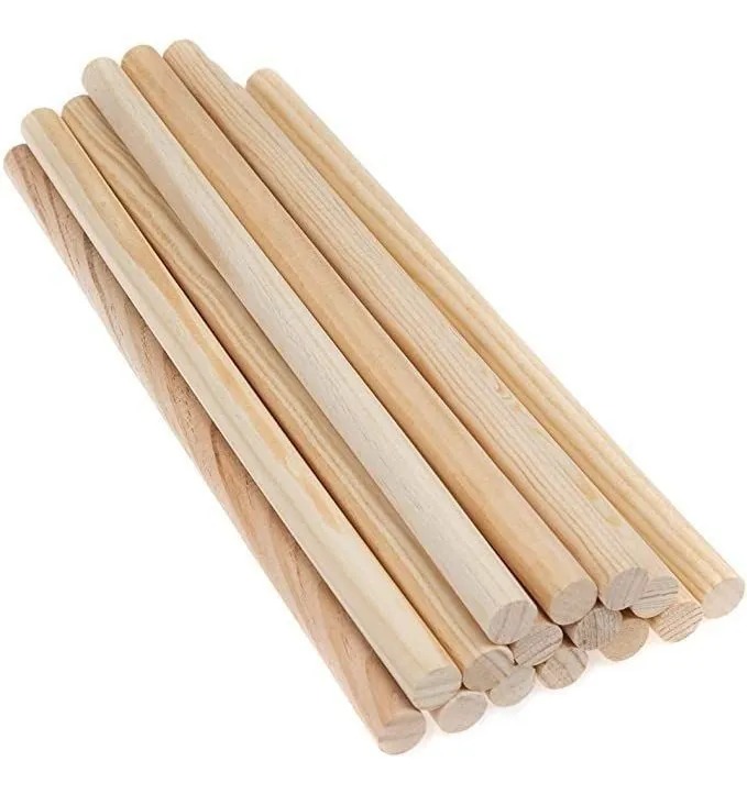 TARUGO VARILLA DE MADERA REDONDA