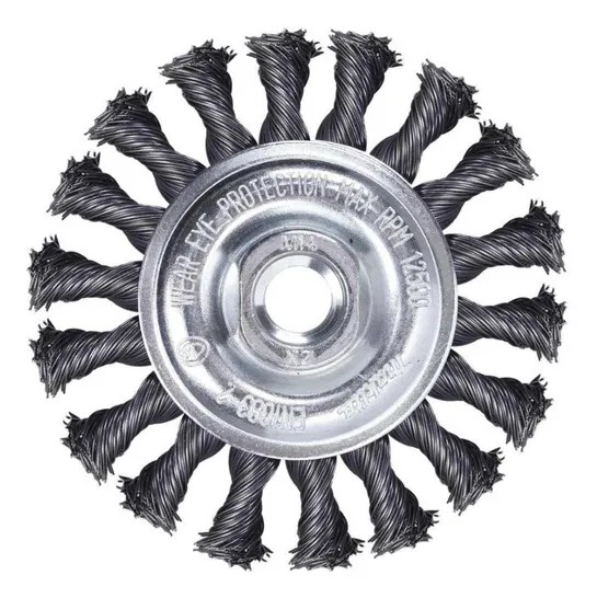 CEPILLO CIRCULAR DE ALAMBRE TRENZ - 115 MM 4 1/2" (copia)
