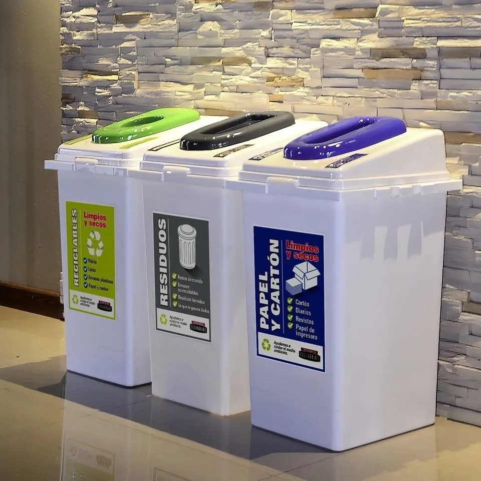 ESTACION DE RECICLADO X 3 ADOSABLES